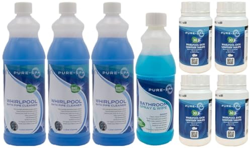 Pure-Spa value whirlpool cleaning care pack