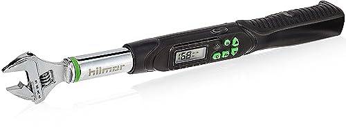 Hilmor 1963826 Digital Adjustable Torque Wrench for Mini-Split, HVAC Tools and Equipment, Digital LCD Screen, Light and Sound Indicators
