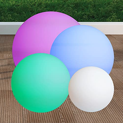 Bola, Esfera con Luz Led RGBW Batería Recargable, Varios Tamaños (30)