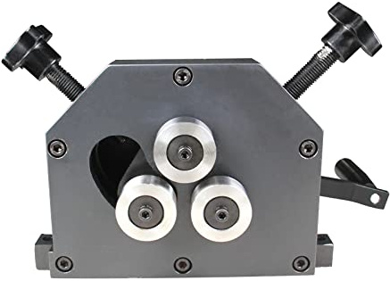 BOKA Rundbiegemaschine mit 3 Walzen, 3-Walzen Rundbiegemaschine 70 mm Biegeradius – Metall-Rollenbiegegerät mit 250 mm Griff – Biegemaschine SchnöRkelbieger Rundbiegemaschine