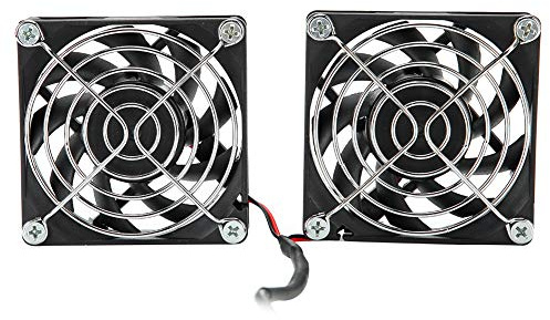 Goshyda USB-Lüfter, Dual 70 Mm 5 V Leise USB-Lüfter Router Wärmeableitungskühler für RT-AC68U AC86U EX6200, für Tengda AC15