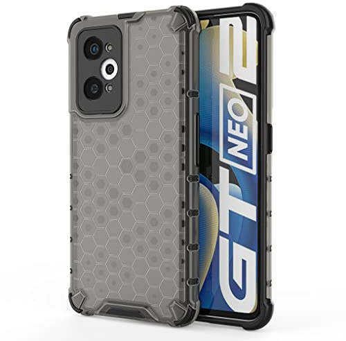 SEAHAI Funda para Realme GT Neo 3T 5G/Realme GT 2 5G/Realme GT Neo 2 Estuche, Suave TPU Silicona Bumper Gel Carcasa Antigolpes Protección a Bordes, Ultradelgado Rubber Caso - Negro