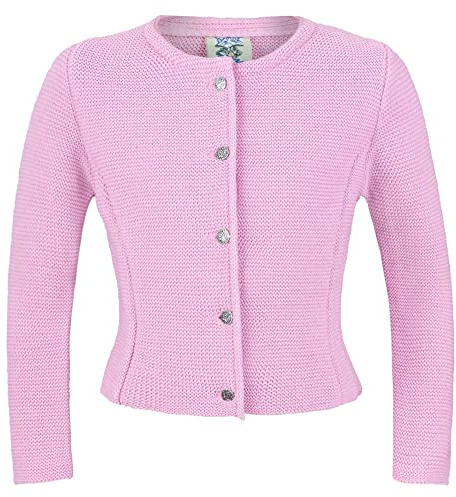 Isar-Trachten Kinderstrickjacke 47065 | Trachtenjacke Trachtenstrickjacke für Mädchen | Elegante Jacke für Kinder