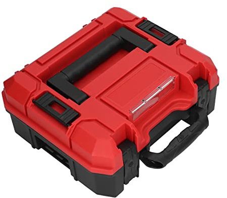 Cassetta degli Attrezzi Multifunzionale, Scatola Organizzativa in Plastica per Parti Hardware con Manici, Design Impilabile per Utensili Manuali, Utensili Elettrici, Elementi di Fissaggio e Varie