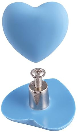 Veemoon 4pcs Heart Shaped Drawer Handles Decorative Cabinet Knobs Cute Pull Handles for Furniture Wardrobe Ktv Hotel