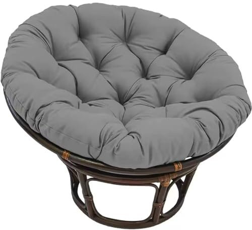 COITROZR Hängesessel Kissen 60 cm Outdoor - Stuhlkissen Papasansessel Sitzkissen Gartenmöbel Polster Hängekorb Sitzpolster Dicke Sitzauflagen für Rattanmöbel und Gartenstuhl Rund Papasansessel Kissen