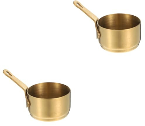 IMIKEYA 2stücke Kompakter Edelstahl Saucebecher Lebensmittelecht Für Saucen Gewürze Und Snacks Praktisches Küchenaccessoire Für Zuhause Edelstahl Design Platzsparend