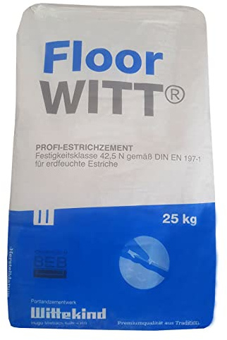 FloorWITT Estrichzement Betonbau Estrichbeton 25 kg Sack (48x Sack - Palette)