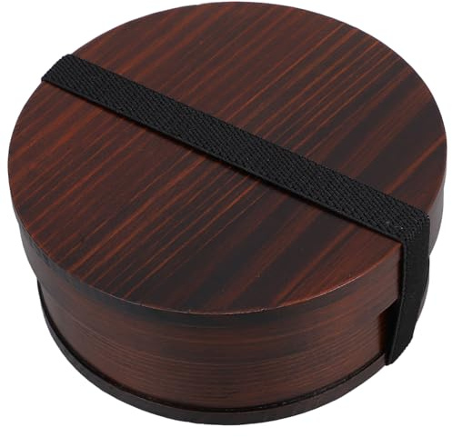 Garneck Caja Bento Japonesa Vintage de Madera para Picnic y Cocina | Gran Capacidad, Diseño Multifuncional, Portátil Uso Repetido, Fácil de Limpiar