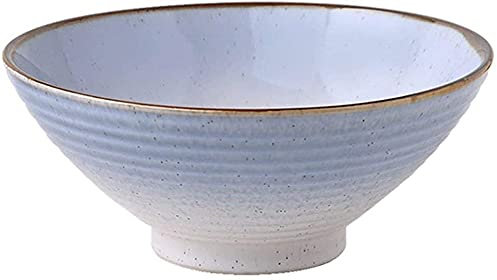 KWMAEEUID Cuencos para Pasta Cuencos Cuenco de cerámica Azul Vajilla de Estilo Chino Cuenco de cerámica (Color: Negro) Ensaladeras