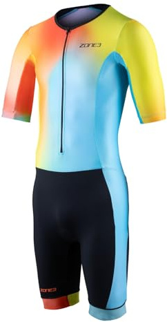 ZONE3 Men's Activate+ Short Sleeve Trisuit Made From 100% Recycled Performance Material