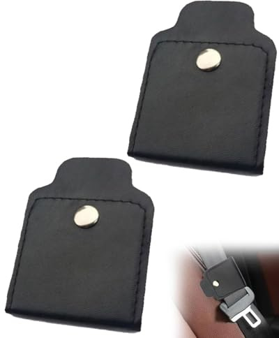 BNREOZA 2 pezzi Clip per cintura di sicurezza in pelle, regolatore della cintura di sicurezza dell'auto Clip universale della cintura di sicurezza dell'auto Regolatore della cintura di sicurezza