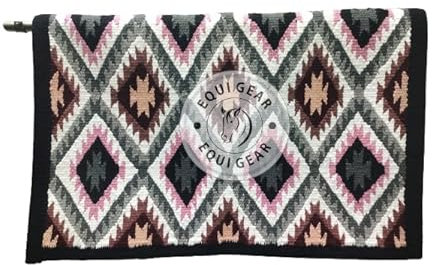 EQUIEMPRESS Sattelunterlage Western Ranch/Westernsatteldecke aus Neuseelandwolle, Top Wool Pad Sensor Flex (Anpassung möglich) A-426 (34 x 34)