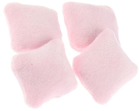 PERSELOSO 4stücke Miniaturkissen Für Puppenhäuser Dekorative Fake-Pillows Aus Weichem Material Für Kreative Wohnaccessoires Für Mini-Modelle Und -projekte