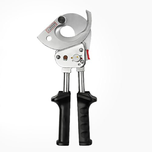 YQCXG Ratschen-Kabelschneider, 300 mm², 500 mm², Aluminium, Kupfer, Ratschen-Kabelschneider, Industriequalität, Kabelschere, Getriebetyp, Nicht für Stahl, 300 mm²