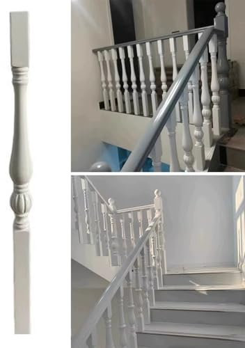 Elitix Wooden Stair Spindles Rail Kit Minimalist, Staircase Spindles Replacement for Landing And Slant, Contemporary Balusters Handrails Pack, Railings Post(Q,1 pc)