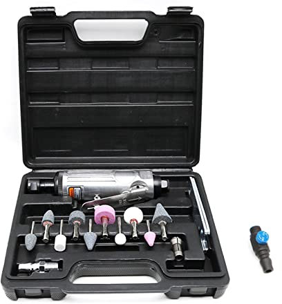 Amoladora neumática recta de 1/4 de pulgada, amoladora neumática de 22000 rpm, amoladora neumática para moler, cortar y pulir