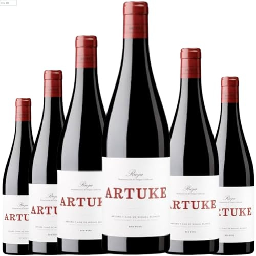 Artuke vino tinto joven con crianza ligera, mezcla de Tempranillo y Viura, expresión fresca y auténtica de Rioja para disfrutar a diario | 6 botellas
