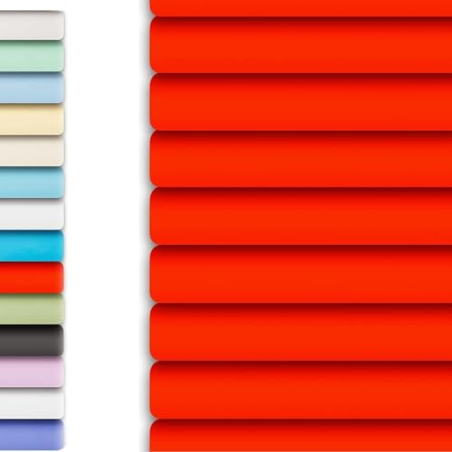Persianas Venecianas Aluminio Interior,Persiana Veneciana para Ventana, Lamas 25mm, Cortinas Opaco Horizontales para Cocina Oficina Estores de Aislantes Térmicas(Rojo)