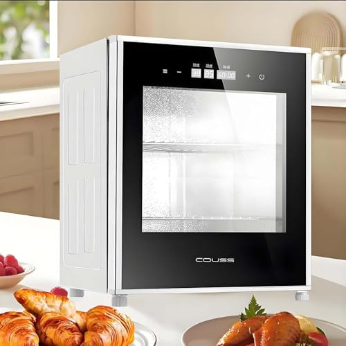CUTANGELAR Lievitatore elettrico per pane, 40 litri, macchina per la fermentazione multiuso, con doppio display digitale, controllo preciso della temperatura 20-50 °C, per lievito madre, yogurt