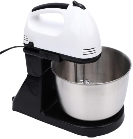 Oreilet Stand Mixer, 7 Speed Portable Tilt Head Kitchen Electric Food Mixer with Stainless Steel Bowl, Beaters, Dough Hook, Handheld Blender for Cream, Cookies