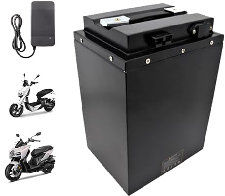 JHKJ Batería de Litio para Motocicleta eléctrica de 60V, 72V, 20Ah, 40Ah, 50Ah y para ciclomotor de 48V, 20Ah, 28Ah, 40Ah, Compatible con Motores de Triciclo de 0-3600W.,72v,28Ah