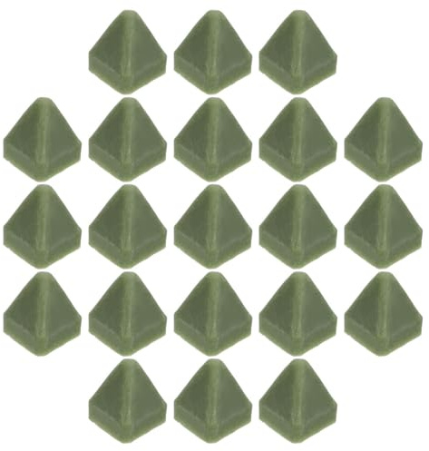Healeved Materiale Abrasivo in Resina Triangolare Verde da 15mm per Lucidatura e Sbavatura Efficiente, per Parti di Precisione e Metallo in Industria della Gioielleria