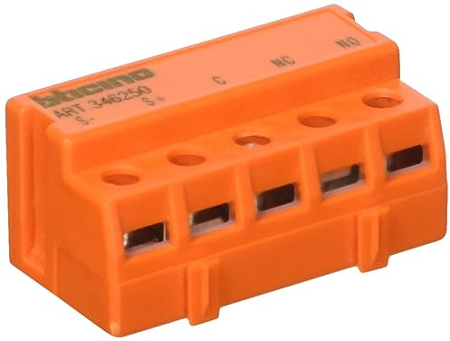 BTICINO 346250 Modulo Relè per Citofono/Videocitofono, 2 Fili BUS, Contatti NO/NC, Comando Elettroserratura e Cancello, Montaggio DIN, Compatibile Sfera Linea 2000/3000 Minisfera