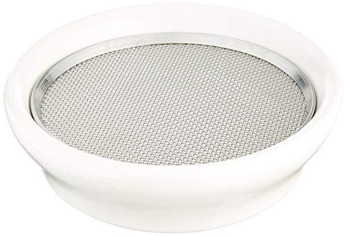 ESCHENFELDER Kressesieb 12cm aus Keramik | Edelstahl | Herstellung in Deutschland | Kresse, Weiß