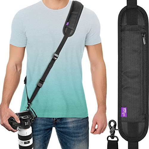 Altura Photo Camera Strap with Quick Release and Safety Tether - Adjustable Neck Strap for Photographers - DSLR, Mirrorless Crossbody Shoulder Sling for Canon Nikon Sony Cameras