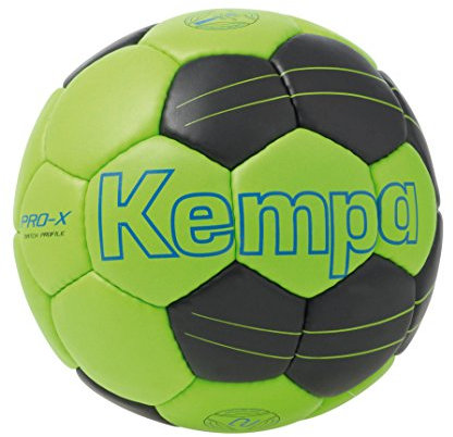 Kempa, Pallone da Pallamano, Modello PRO-X Match Profile, Multicolore (Vertfluo/Noir/Rouge), 3