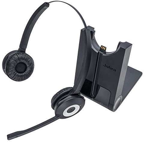 Jabra Pro 920 DECT Wireless On-Ear Stereo Headset - HD Voice and Noise-Cancellation with All-Day Battery - Optimised for use with Desk Phones in UK/HK/SG Regions
