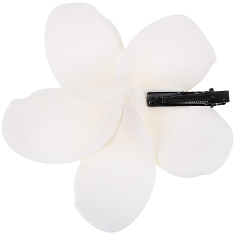 rosenice Plumeria Haarspange Für Frauen Und Mädchen Simulierte Blumen Haarklammer Aus Weichem Pet Material Eleganter Haarschmuck Für Alltag Und Festliche Anlässe 3.94X3.94X1.18 Zoll