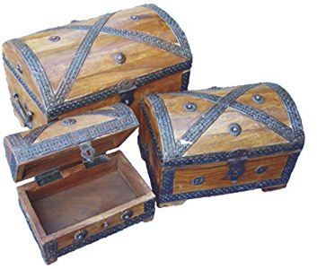 Handelsagentur Sieboldt Piratentruhe, Schatztruhe, mini