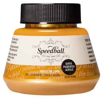 Speedball Art Products Gold-super Acryl Tinte, Acryl, Mehrfarbig