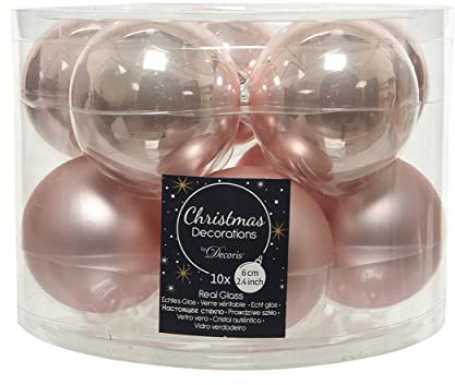 Decoris Palla di Natale, Rosa Cipria, 50 X 35cm