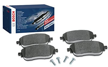 Bosch BP1507 - Brake Pads Car Front Axle - Bosch Quality - Reduced Noise and Dust - ECE-R90 Certified - Copper-Free - 1 Set of 4 Pads - With Accessories