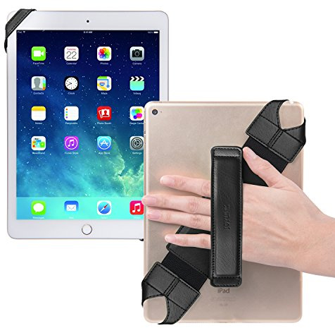 joylink Tablet-Handschlaufe 10 Zoll, Passt über Schutzhülle, 360° Drehgriff, iPad 9./10. Gen Samsung Galaxy Tab, Künstler Lesen, Schwarz