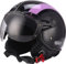 Sparco Riders Demi Jet 22682NGV Casco Moto, Nero/Viola, XL