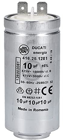 Condensateur 10mf d'origine Sèche-linge 1250020615 ELECTROLUX Sèche-linge 1250020615 ELECTROLUX
