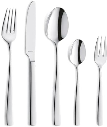 Amefa 131600M000D02 Maestro 30-teiliges Besteckset, Edelstahl, Silber