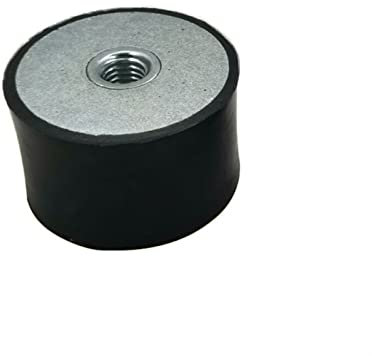 VORNEL Isolatorbuchse 1 Stück Gummi-Stoßdämpfer, M5/M6/M8/M10/M12 Innengewinde Anti-Vibrations-Isolator-Halterungen, Spulendämpfer-Durchmesser 15–80 mm Absorberbolzen (Size : M12-80x60mm)