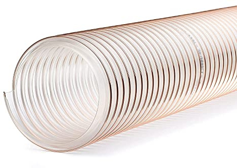 FNW- Tuyau flexible d'aspiration D. 80 mm PU antistatique acier cuivré, aspiration copeaux ou granulés