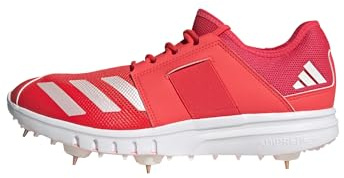 adidas Howzat Spike, Scarpe da Cricket Uomo, Lucid Red/Zero Metalic/Lucid Red, 41 1/3 EU