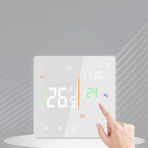 Smart WiFi Thermostat Underfloor Electric Heating, Digital Temperature Controller, Water Heating 3A, Electric Heating 16A, For Home(16A)