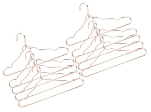 Cabilock 10stücke Kleiderbügel Aus Aluminiumlegierung rutschfest Für Kleidung Garderobe Gold
