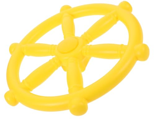 NOLITOY Boy Girl's Swing Steering Wheel Pirate Ship Playset Outdoor Decor Toy for Backyard Playground Boy Girl Interactive Simulation