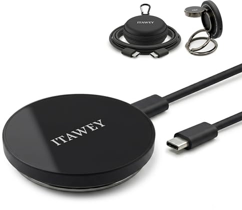 15W 3-in-1 Magnetische Kabellose Ladestation, Kompatibel mit MagSafe | Faltbares Reise‑Ladegerät, Reise-Etui & 1,5 m Kabel