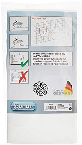 Cornat Set d' Isolation Phonique sswwc pour WC et Bidet Suspendus, Multicolore