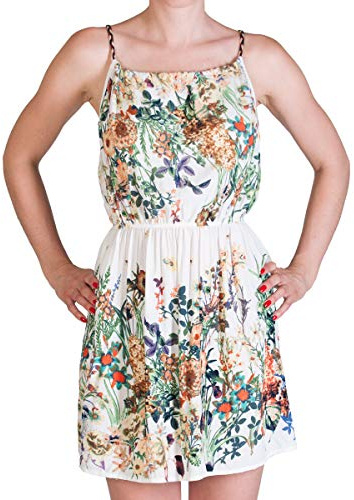 PANASIAM Vestido Ligero de Verano, Hecho de Viscosa, un Vestido Que Sienta Bien para la Playa o como Ropa de Diario